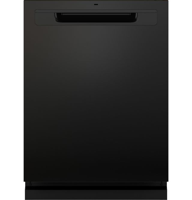 GE® ENERGY STAR® 24" Black Top Control Built-In Dishwasher with Sanitize Cycle-0