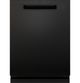 GE® ENERGY STAR® 24" Black Top Control Built-In Dishwasher with Sanitize Cycle-0
