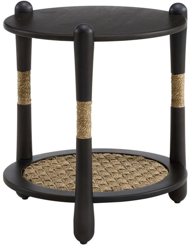 Martin Svensson Seagrass & Wood Smoked End Table-0