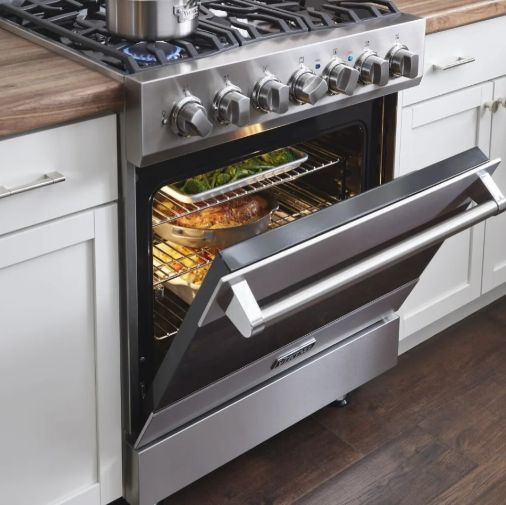 Viking® 3 Series 30" Eucalyptus Propane Pro Style Gas Range-3