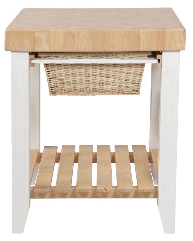 Powell® Kolton White Kitchen Island-1