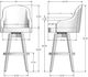 Amisco Customizable Collin Swivel Bar Stool-2
