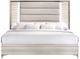 Global Furniture USA Zambrano Smooth White King Panel Bed with LED-1