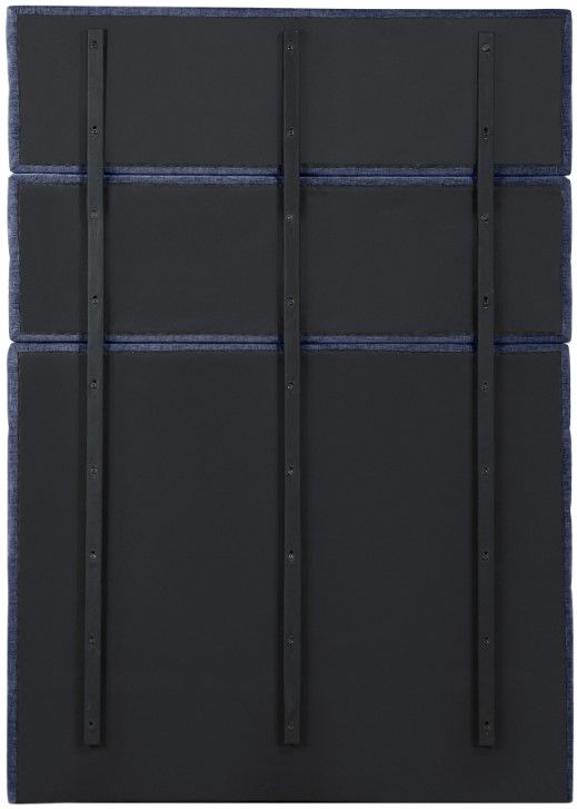 Meridian Furniture Adam Navy Full 89" Upholstered Panel Bed-3
