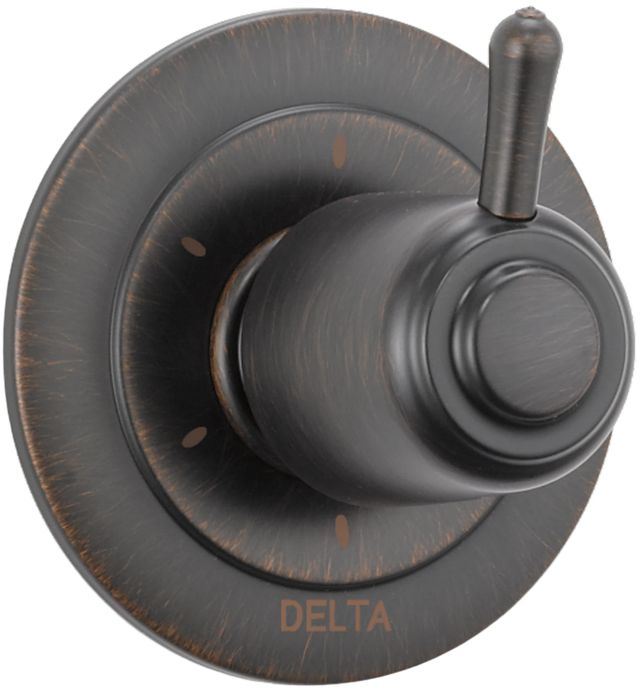 Delta Venetian Bronze 6-Setting 3-Port Diverter Trim-0