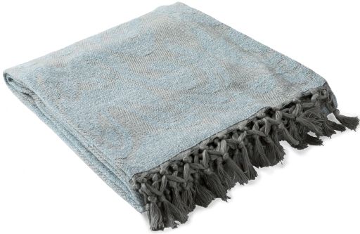 Surya Tristen Sky Blue 50"x70" Throw Blanket-1
