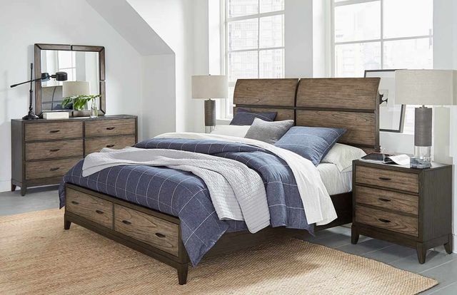 aspenhome® Westlake Portobello Queen Sleigh Storage Bed-1