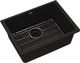 Elkay Quartz Classic® 4-Piece Black 24-5/8" x 18-1/2" x 9-1/2" Single Bowl Undermount Sink Set-0