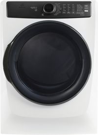 Front view of the Electrolux 700 Series 8.0 Cu. Ft. White Front Load Electric Dryer