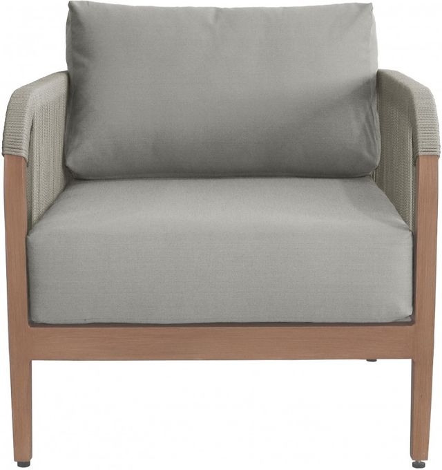 Meridian Furniture Maui Gray Fabric Outdoor Accent Chair-1