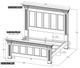 International Furniture Direct Terra Dark Black Eastern King Panel Bed-2