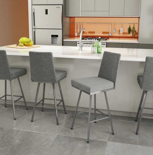 Amisco Customizable Linea Swivel Counter Stool-1