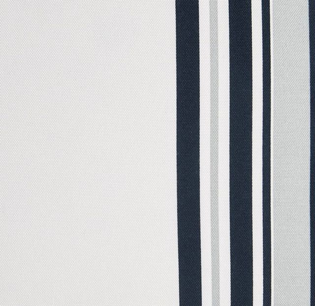 Olliix by Madison Park Newport Black 14x20" Printed Stripe 3M Scotchgard Outdoor Oblong Pillow-1