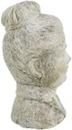A & B Home Earthy Gray Cement Lady Bust Statue-2