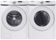 Samsung White Front Load Washer & Electric Dryer Laundry Pair-0