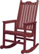 C.R. Plastic Generation Line Burgundy Porch Rocker-1
