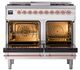 Ilve® Nostalgie II Noblesse 40'' Custom RAL Color Pro Style Dual Fuel Range with Copper Trim-1