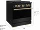 ZLINE Marino 30" Black Stainless Steel Pro Style Gas Range with Champagne Bronze Accents-2