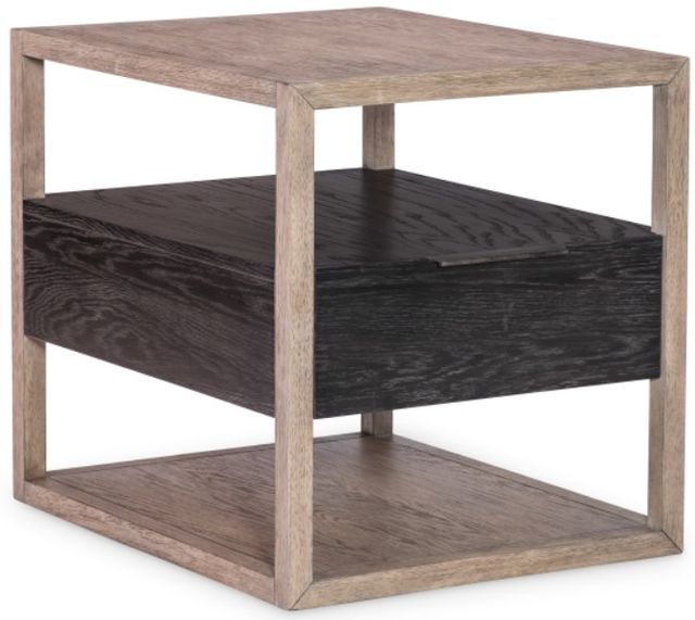 Legacy Classic Halifax Java End Table with Flax Base-0