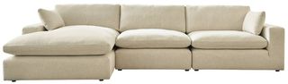 Benchcraft® Elyza 3-Piece Linen Left-Arm Facing Sectional and Chaise
