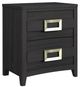 Elements International Tobias Black Nightstand-0