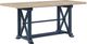 Steve Silver Co. Darcy Natural Counter Height Dining Table with Midnight Blue Base-0