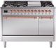 Ilve® Nostalgie II Series 48" Stainless Steel Pro Style Dual Fuel Range-0