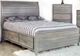 Mako Wood Furniture Sage Gray Double Storage Panel Bed-0