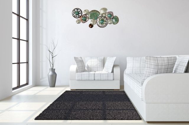 Classy Living Turquoise and Silver Wall Decor-1