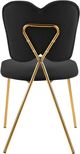 Meridian Furniture Angel Black Velvet Dining Chair-3