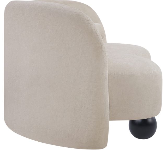 Meridian Furniture Daphne Beige 64" Chenille Fabric Loveseat-3