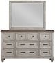 New Classic® Home Furnishings Mariana 4-Piece Vintage Creme California King Panel Bedroom Set-3