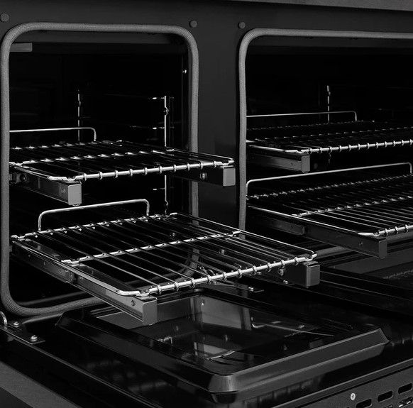 ZLINE Paramount 48" 6.7 cu. ft. Black Satin Stainless Steel Paramount Dual Fuel Range with 8 Burner DuoPro™ Cooktop and Dual Ovens-2