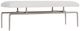 Bernhardt Solari Nickel/White Accent Bench-0