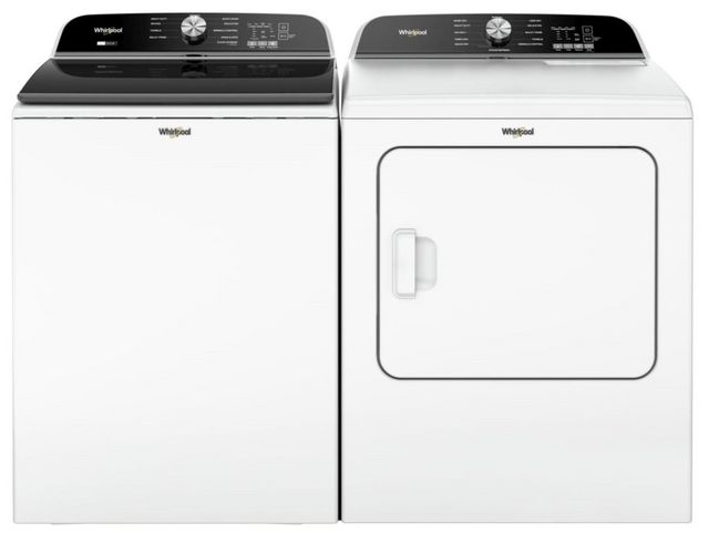 Whirlpool Top Load Pair (WTW6157PW-YWED6150PW) - White