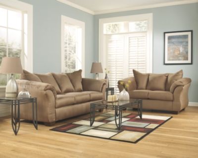 Signature Design by Ashley® Darcy 2-Piece Mocha Living Room Set-3