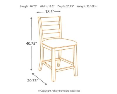 Signature Design by Ashley® Rokane Light Brown Counter Stool-2