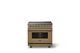 Viking® 5 Series 36" Golden Hour Pro Style Induction Range with Polished Chrome Trim-3