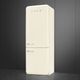 Smeg Retro Style 28 in. 18.0 Cu. Ft. Cream Bottom Freezer Refrigerator-3