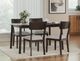 Signature Design by Ashley® Dantenton 5-Piece Beige/Merlot Dining Room Table Set-2