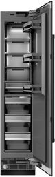 ZLINE 18 in. 8.6 Cu. Ft. Right Hinge Column Freezer in Black Stainless Steel with Graphite Gray Interior-1