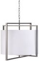 Crestview Collection Fields Silver 5-Light Drum Chandelier-0