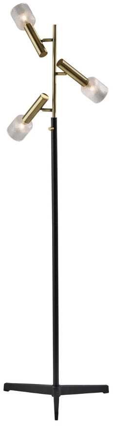 Adesso® Melvin Black LED Floor Lamp-0
