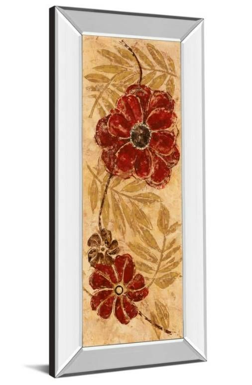 Classy Art Touch Of Honey I by Maria Donovan Mirror Framed Wall Art-1