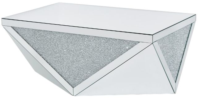 Michael Amini® Montreal Mirrored/Silver Cocktail Table-3