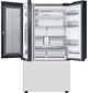 Samsung Bespoke 30 Cu. Ft. Panel Ready/Panel Ready/White Glass French Door Refrigerator-3