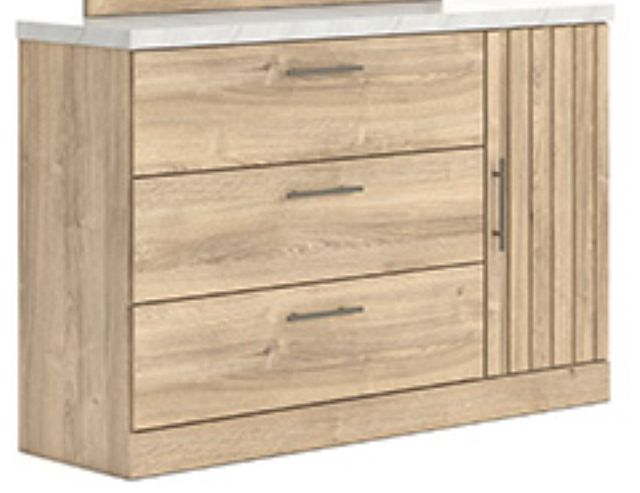 Ashley Holloway Tan/White 3- Drawer Dresser with Door | Furniture and  ApplianceMart | Janesville, WI; Kenosha, WI; Madison, WI; Marshfield, WI;  Rhinelander, WI; Plover, WI; Wausau, WI; Appleton, WI; Green Bay, WI;