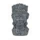 A & B Home Gray Buddha Head Planter-1