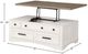 Parker House® Americana Modern Weathered Natural Cocktail Table with Lift-Top and Cotton Base-4