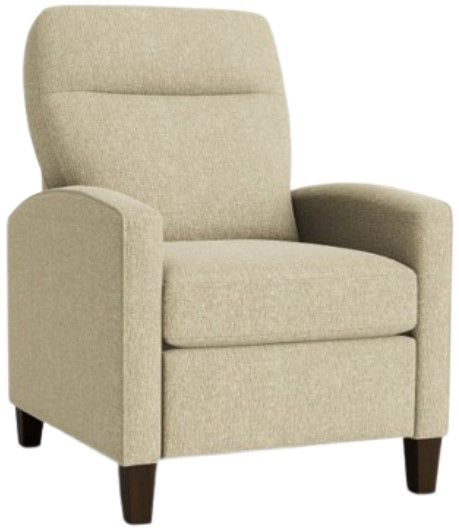 Bassett® Furniture Customizable Emmett Track Arm Lay Flat Manual Recliner-0